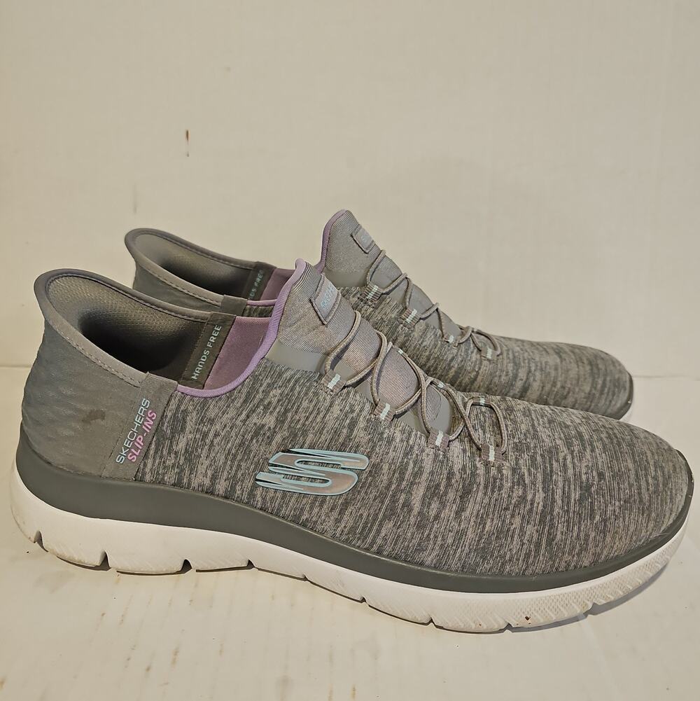Skechers Womens Sz 11 Fit Air-Cooled Memory Foam Sneakers Slip Ins